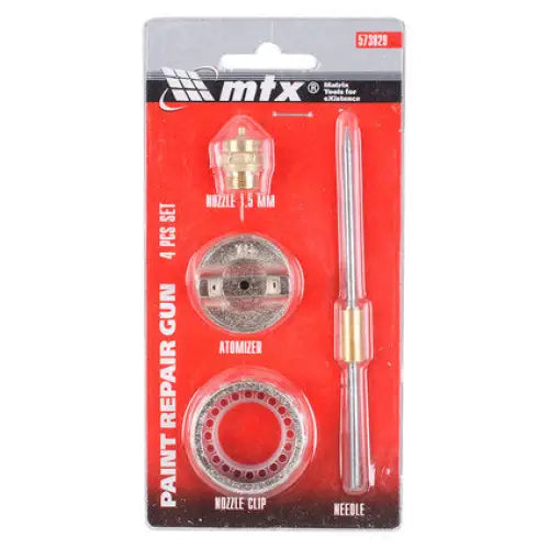 SET SPARE 4 PIECES WITH NOZZLE 1.5 MM MTX - Дюзи и винтили за пневматика<<<Консумативи за