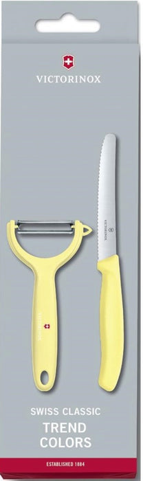 Set Victorinox Trend Color peeler + knife bright yellow 6.7116.23L82 - Домакински прибори<<<За Кухнята<<<Малки