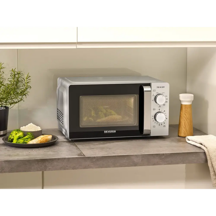 Severin MW 7780 microwave Black Silver Grill microwave Countertop 17 L 700 W - Freestanding microwavesAGD-KMW<<<Home