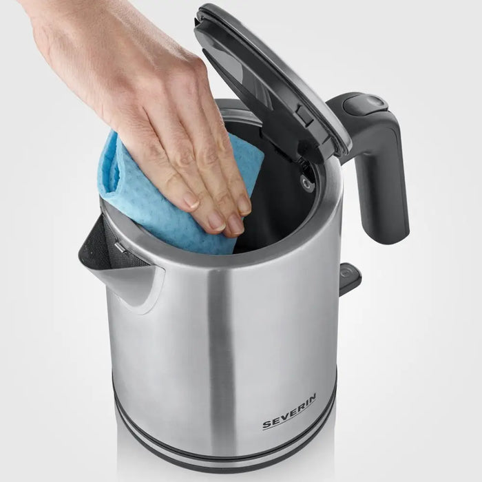 Severin WK 3489 electric kettle 1 L 2400 W Black Silver - Electric kettlesAGD-CZE<<<Home Appliance