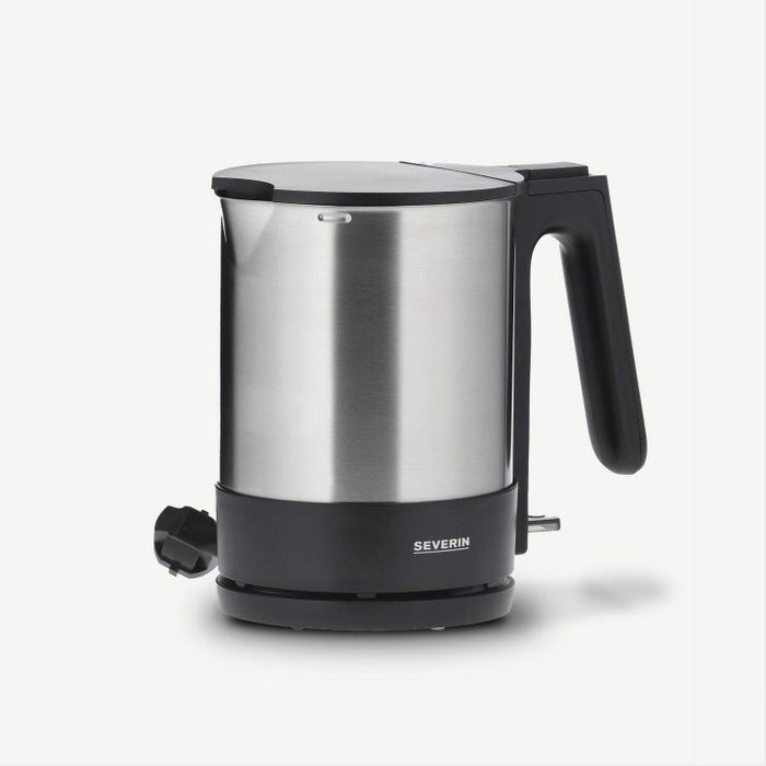 Severin WK 3409 electric kettle 1.7 L 2200 W Black, Stainless steel