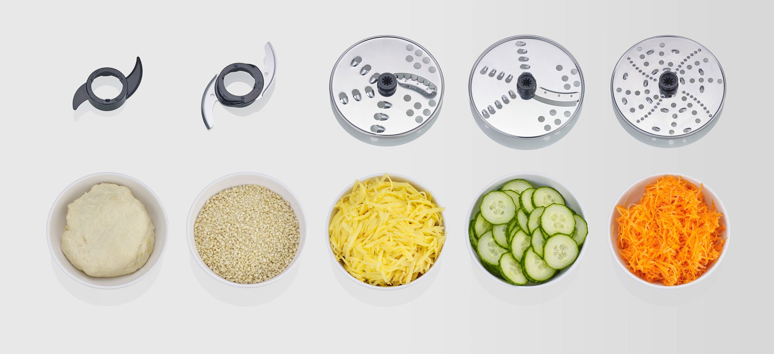 Severin KM 3892 food processor 1200 W 1.5 L Black, Stainless steel, Transparent