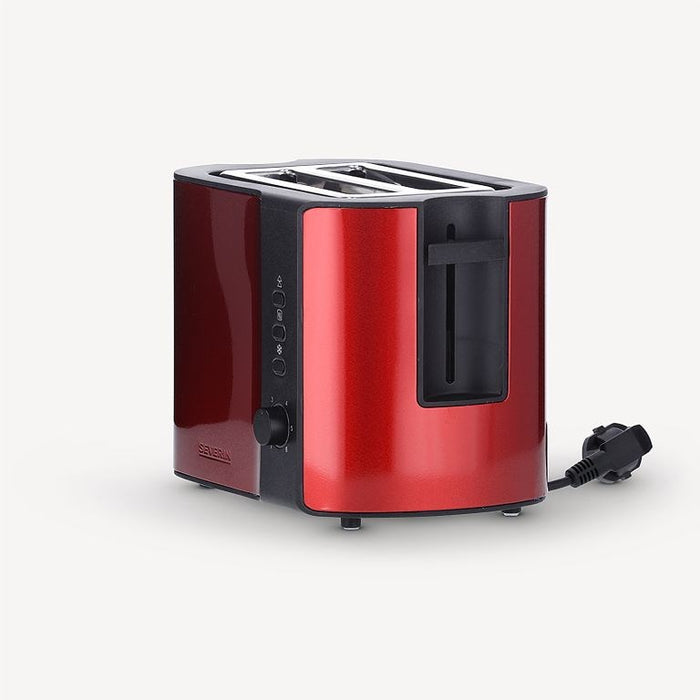 Severin AT 2217 toaster 2 slice(s) 800 W Metallic, Red