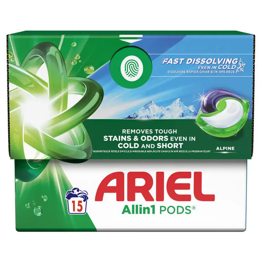 SF LAUNDRY CAPSULES 15 NUMBERS ALPINE ARIEL - Почистващи препарати<<<Домашни потреби<<<Кухня<<<Praktiker