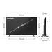 Sharp 40HA1205E 40’’ LED TV FULL HD 1920x1080,Frameless DVB-T/T2/C/S/S2 Active Motion 100 1 000 000:1 Speaker 2x8W