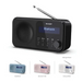 Sharp Radios DR-P420(BK) PORTABLE DIGITAL RADIO Bluetooth 5.0 20 DAB+/DAB/FM Auto time/date LCD Display Dual