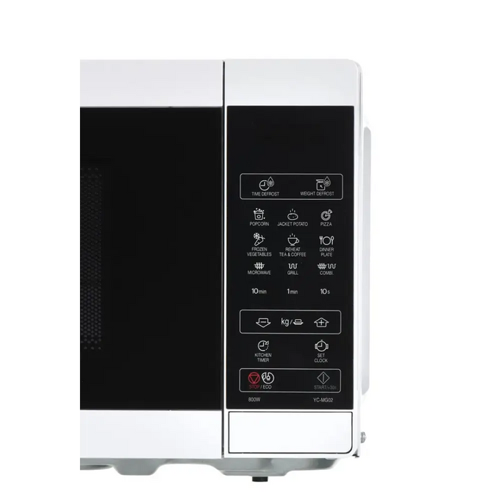 Sharp YC-MG02E-W microwave Countertop 20 L 800 W Blue White - Freestanding microwavesAGD-KMW<<<Home Appliance