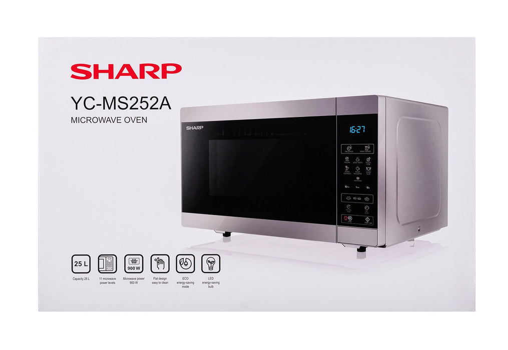 SHARP YC-MS252AE-S microwave oven