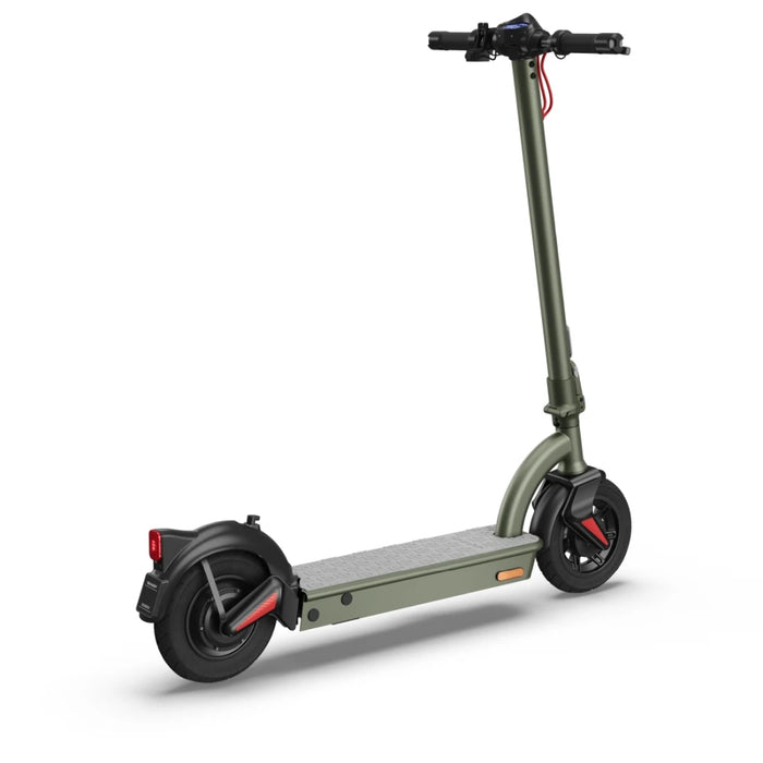 Sharp Electric Scooter, Range per charge: 35 km, 350W Motor, LED Display, e-ABS, USB Charging Port, Bluetooth, IPX4 certification, 10" Pneumatic tyre, Triple brake system, Rear Suspension, Max load: 120 kg, Olive Gray