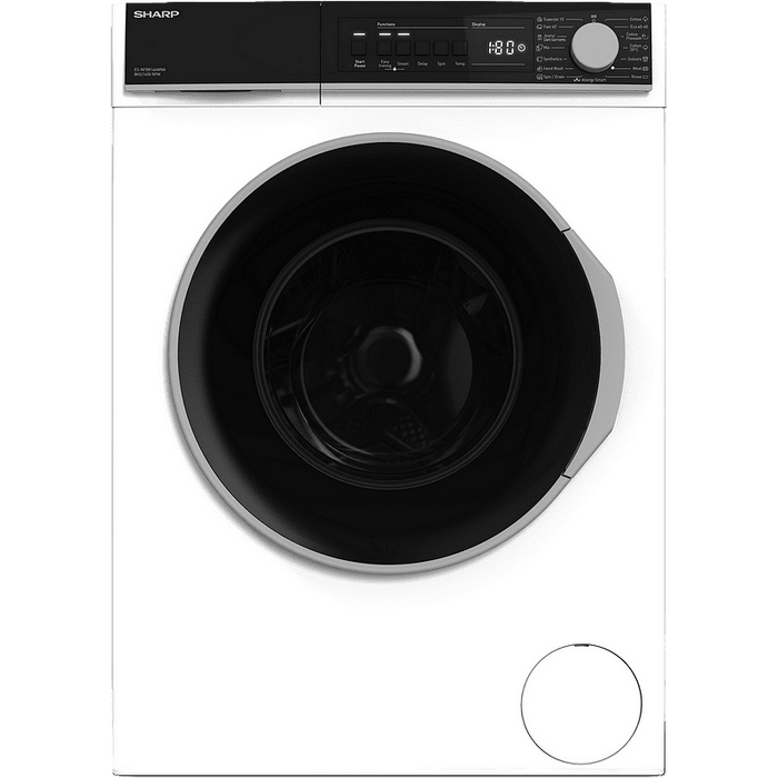 Washing machine Sharp ES-NFB814AWNA, 1400 rpm, 8.00 kg, A, White