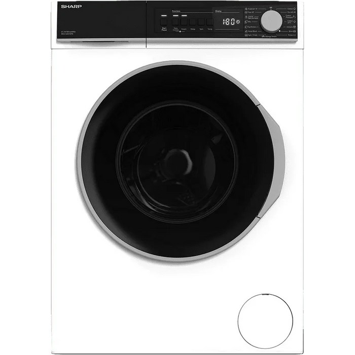Washing machine Sharp ES-NFB814AWNA, 1400 rpm, 8.00 kg, A, White