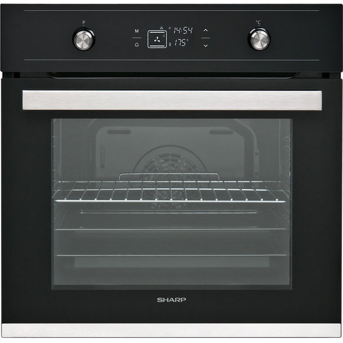 Built-in oven Sharp K-60V19BQM***, Push buttons, 69, A, Catalytic panels