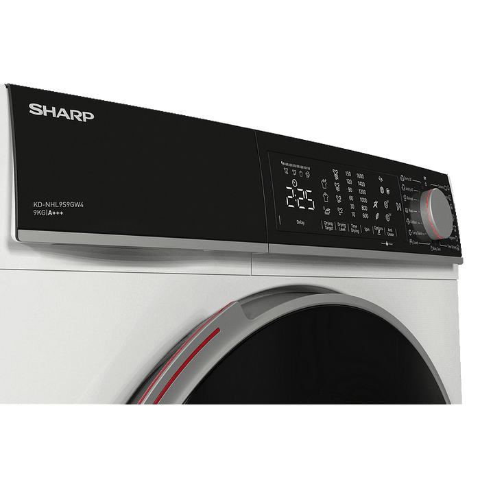Dryer Sharp KD-NHL9S9GW4, 9 kg, C, White, C