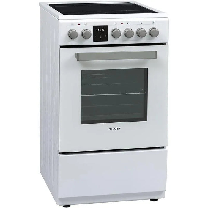 Electric cooker Sharp KF-56FVDT22WMK-EU, White, Ceramic