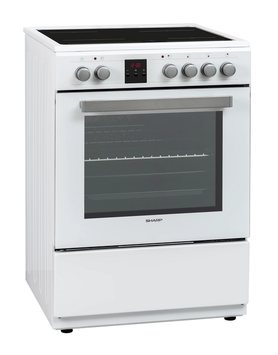 Cooker (electric) Sharp KF-76FVDD22WMK-CH, Ceramic, White
