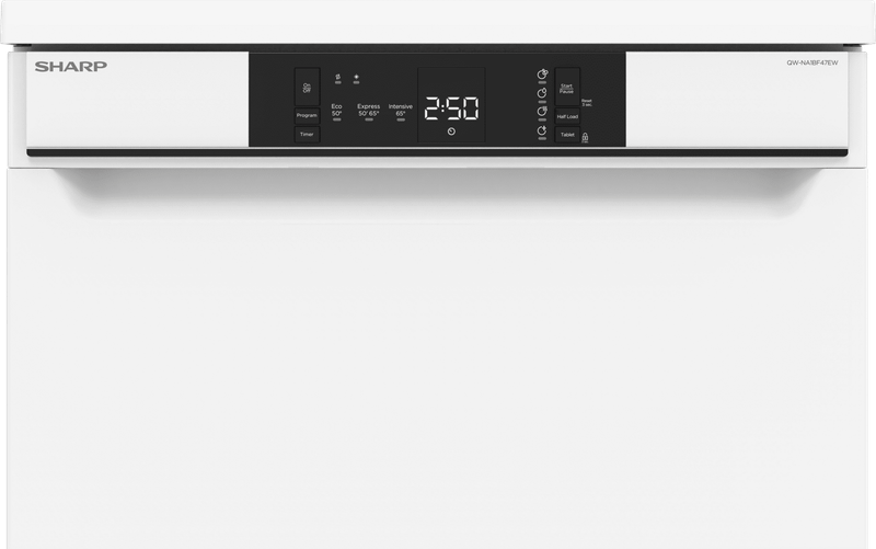 Dishwasher Sharp QW–NA1BF47EW , 13 sets, 600 W, mm, E