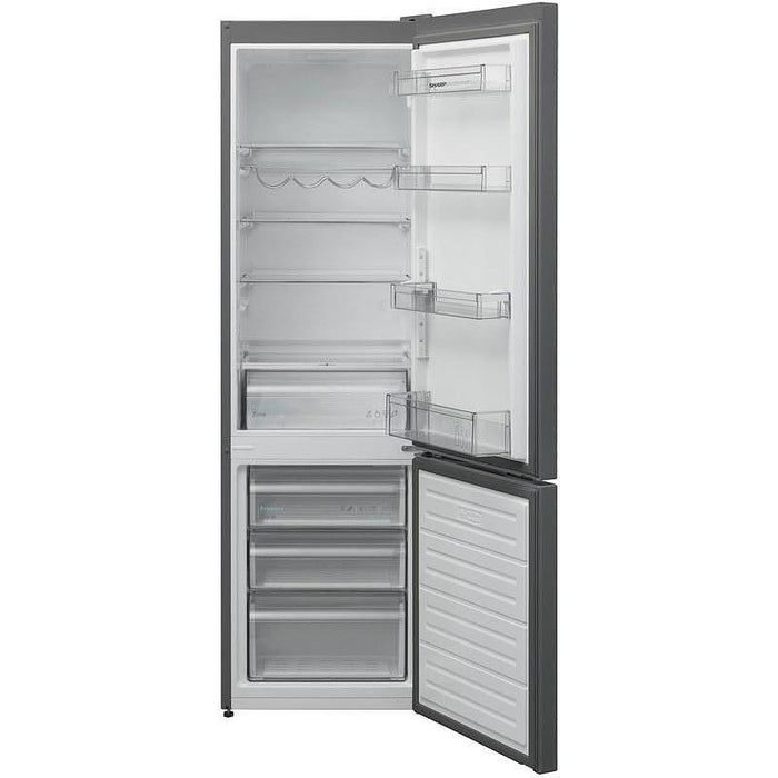 Refrigerator with freezer Sharp SJ-FBB05DTXLE , 288 l, E , Inox , Static