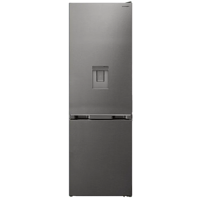 Refrigerator with freezer Sharp SJ-NBA21DMDIE, 331 l, E, No Frost, Inox