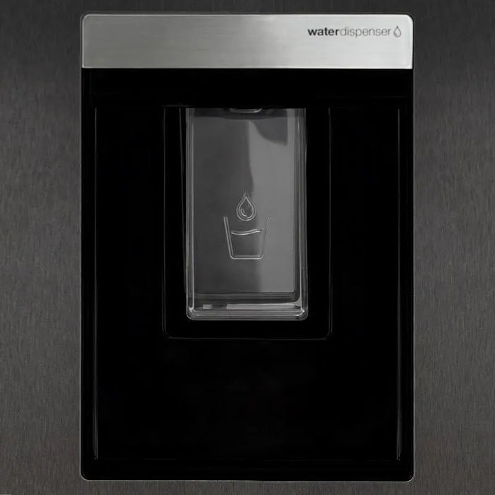 Refrigerator with freezer Sharp SJ-NBA32DHDAE , 367 l, E , No Frost , Black stainless steel