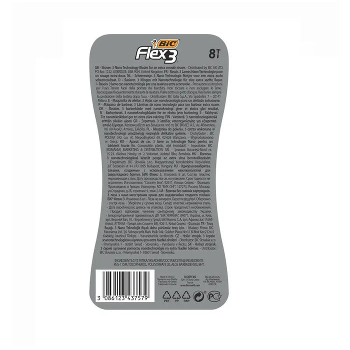 SHAVER FLEX3 BL 6 + 2 BIC - Мъжки бръсначи<<<Самобръсначки<<<AmperelB2B