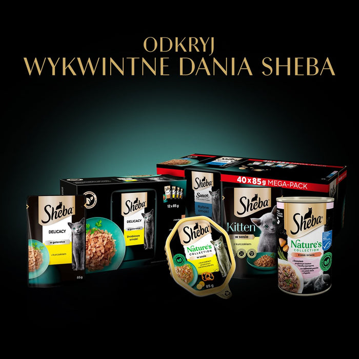 SHEBA Sauce Collection Fish flavors collection - wet cat food - 40x85 g