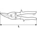 SHEET SHEET SHEARS RIGHT 250 MM TOPEX - Режещи инструменти<<<Ръчни инструменти<<<Инструменти и