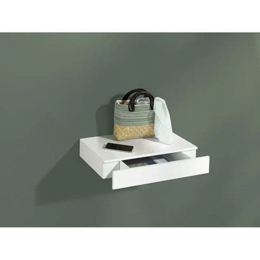 SHELF WITH DRAWER DOLLE CASSETTO 45X25X8 CM. WHITE - Етажерки и рафтове<<<Мебели и обков<<<Мебели и интериор<<<Praktiker