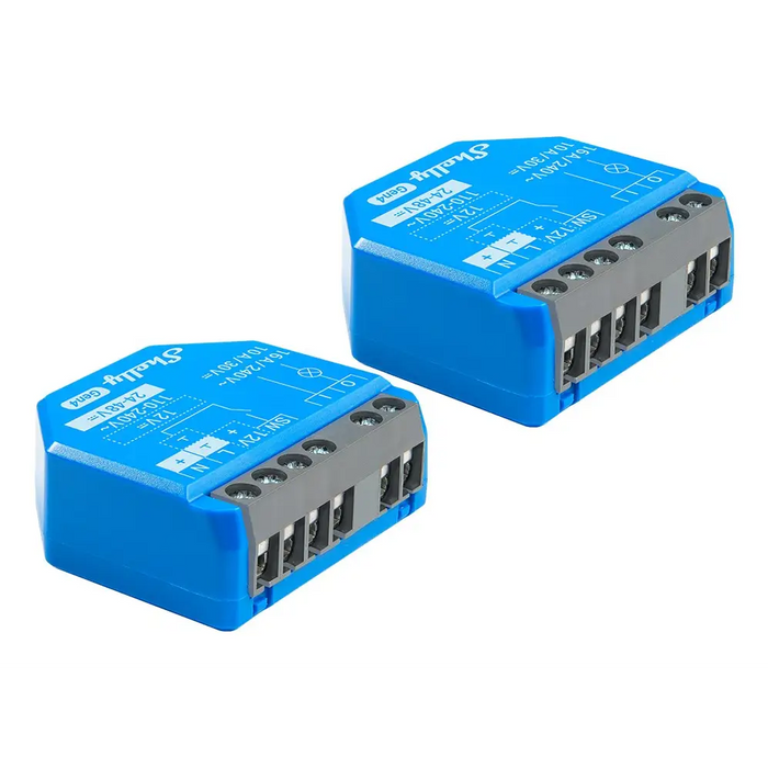 SHELLY 1 Gen4 Smart switch Blue 2 pcs - ActuatorsIND-URW<<<Smart houseIND<<<ActionPL