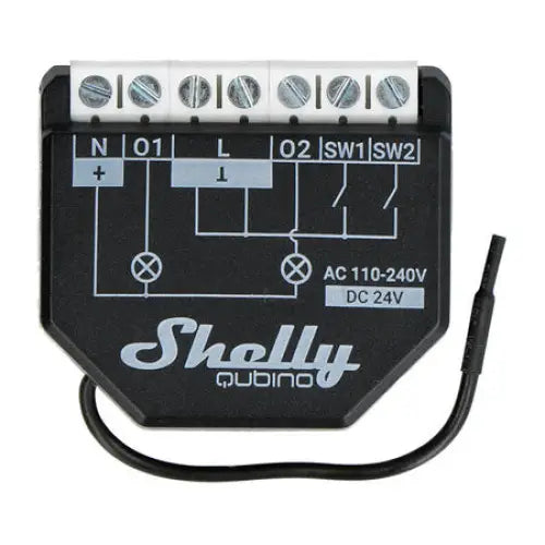 Shelly Qubino Wave2PM Controller 2-channel Z-Wave (Power measurement) - Smart controllers<<<Control devices<<<Smart