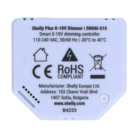 Shelly Plus 0-10V Light Dimmer, WiFi/Bluetooth