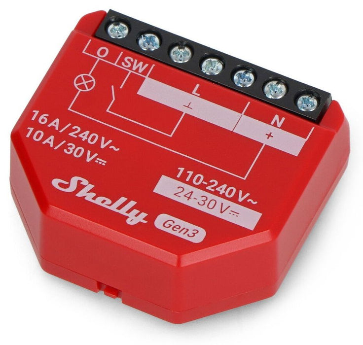 Shelly 1PM Gen3 Controller, WiFi/Bluetooth