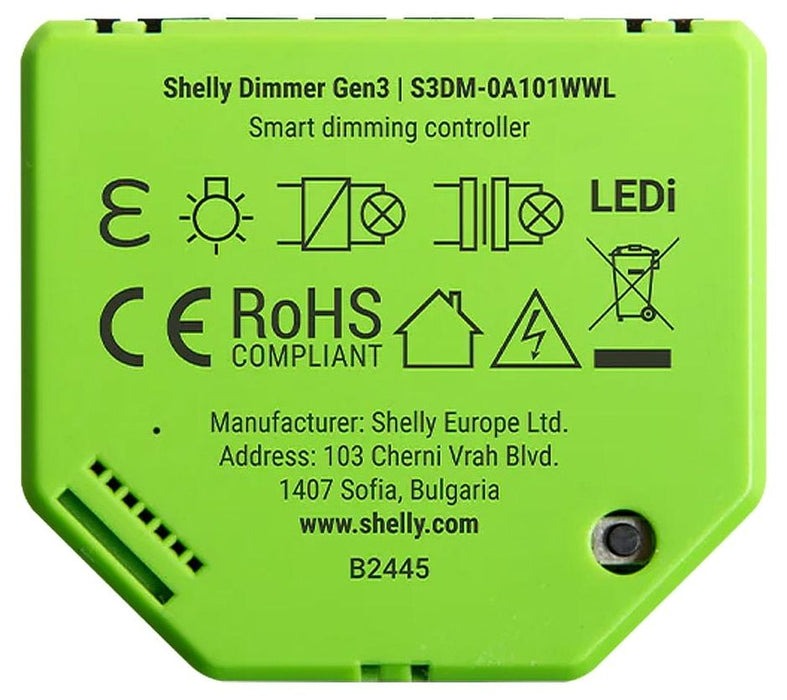 Shelly Dimmer Gen3 WiFi Light Controller