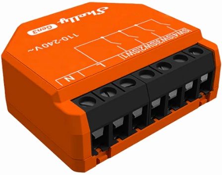 Shelly i4 Gen3 Controller, WiFi/Bluetooth