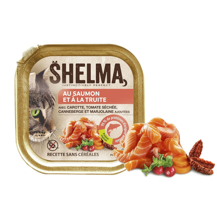 SHELMA Salmon and trout pate - wet cat food - 100g