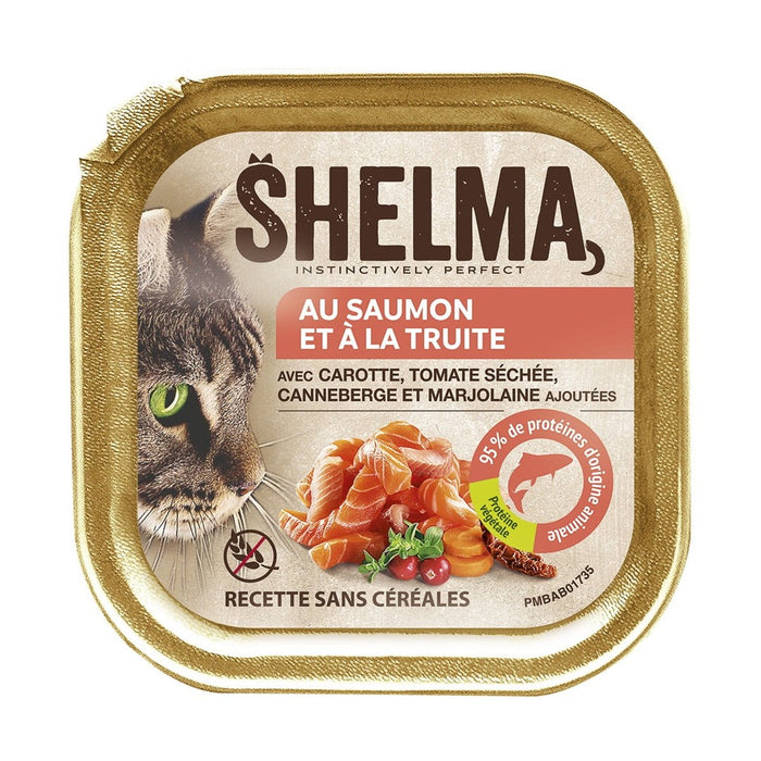 SHELMA Salmon and trout pate - wet cat food - 100g