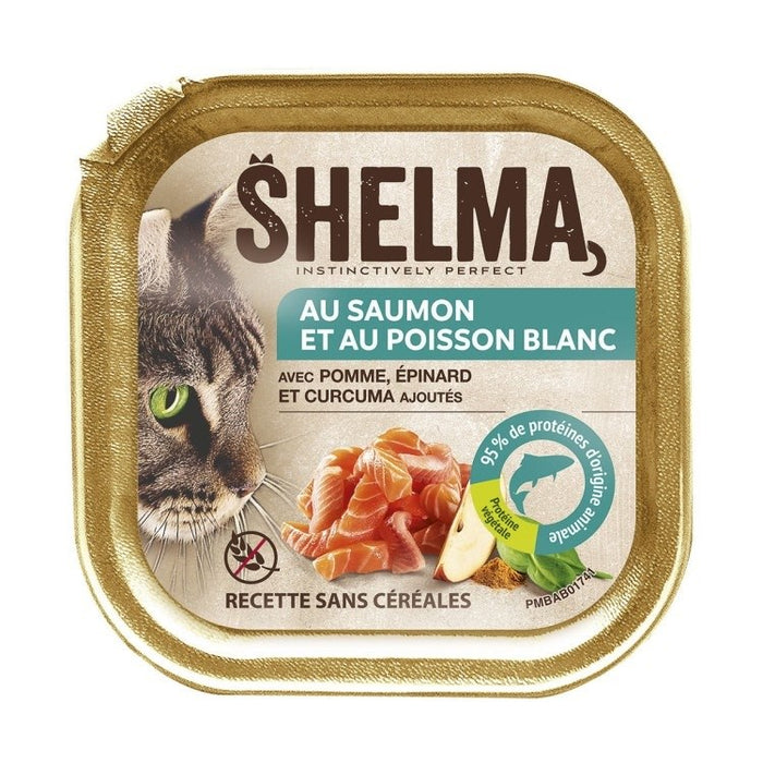 SHELMA Salmon and white fish pate - wet cat food - 100g