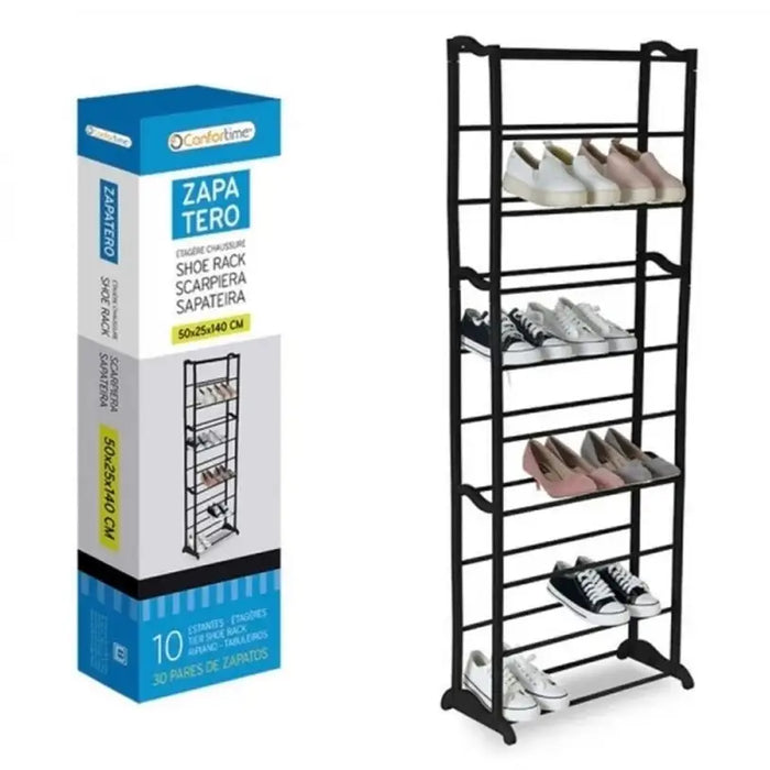 SHOE RACK 50X25X140 CM FOR 30 PAIRS EKO - Шкафове за обувки<<<Мебели и обков<<<Мебели и интериор<<<Praktiker
