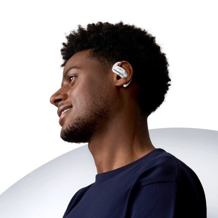 SHOKZ OpenFit Air Headset Wireless Ear-hook Calls/Music/Sport/Everyday Bluetooth White