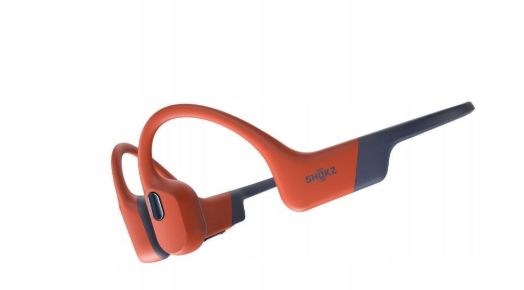 Shokz OpenSwim Pro Red wireless bone conduction headphones
