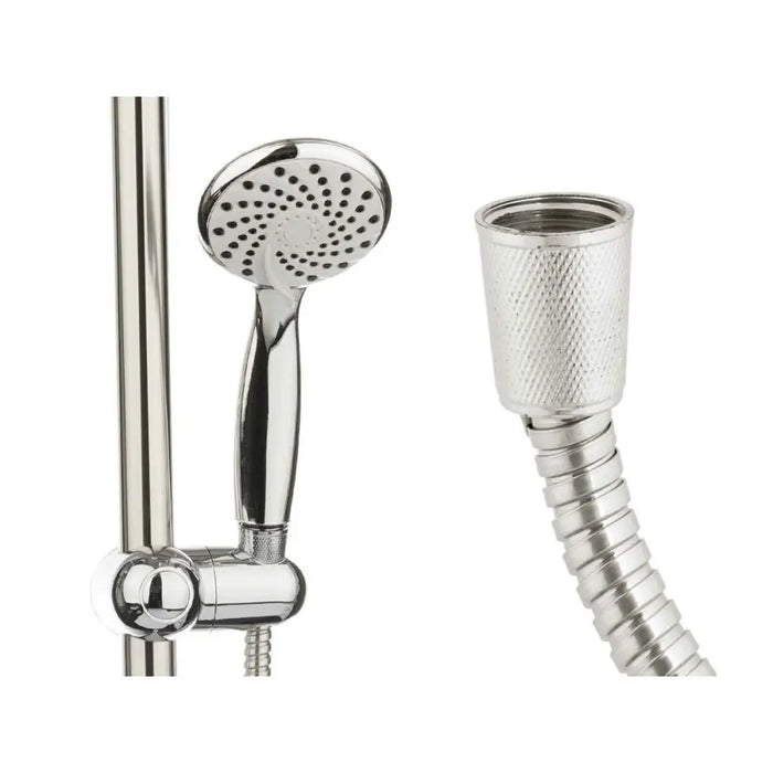 Shower Column Berilo White Silver Metal 9,8 x 23,5 x 9,8 cm - Баня<<<Дом Градина<<<BigBuy&&&Аксесоари и