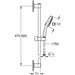 Shower Column Grohe Vitalio Comfort 110 ABS Plastic - Аксесоари и кранчета<<<Баня<<<Дом Градина<<<BigBuy&&&Душ