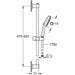 Shower Column Grohe Vitalio Comfort 110 Plastic - Баня<<<Дом Градина<<<BigBuy&&&Аксесоари и кранчета<<<Баня<<<Дом