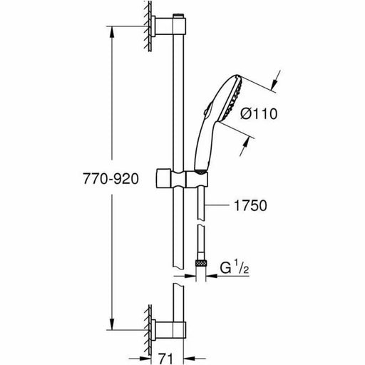 Shower Column Grohe Vitalio Start 110 Plastic - Баня<<<Дом Градина<<<BigBuy&&&Аксесоари и кранчета<<<Баня<<<Дом
