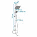 Shower Column Rousseau Soto Stainless steel ABS 150 cm 70 cm - Баня<<<Дом Градина<<<BigBuy&&&Аксесоари и