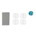 Shower Curtain Berilo Grey Polyethylene EVA 180 x 180 cm (12 Units) - Баня<<<Дом Градина<<<BigBuy&&&Завеси и