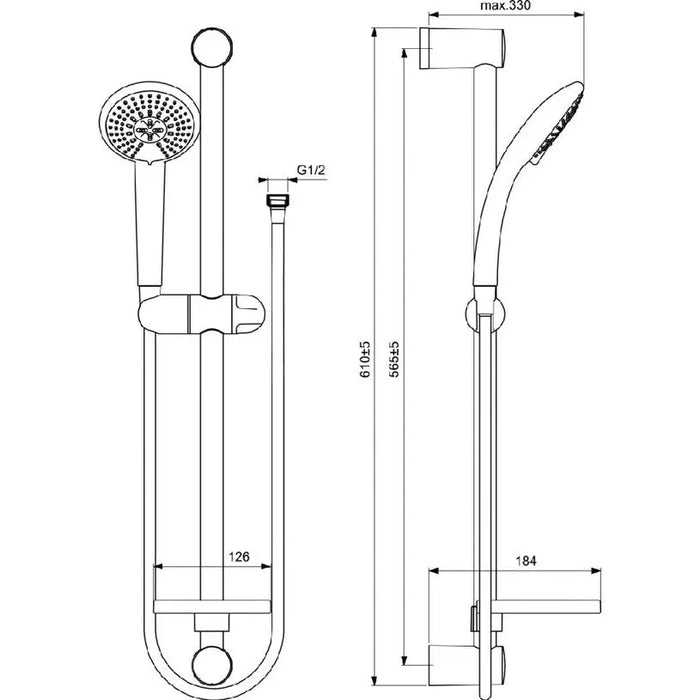 SHOWER SET VIDIMA FRESH M3 - Душ комплекти<<<Смесители и душове<<<Баня<<<Praktiker&&&Душ комплекти