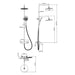 SHOWER SYSTEM BLACK FAYANS JASMINE - Душ системи колони<<<Смесители и душове<<<Баня<<<Praktiker