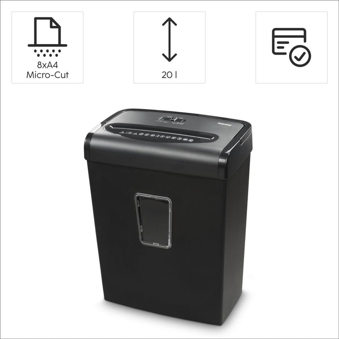 Shredder ’Premium M8+’ HAMA-50548 - Шредери<<<Офис продукти<<<ValiAPI&&&Шредери<<<Офис продукти<<<ZoraSite