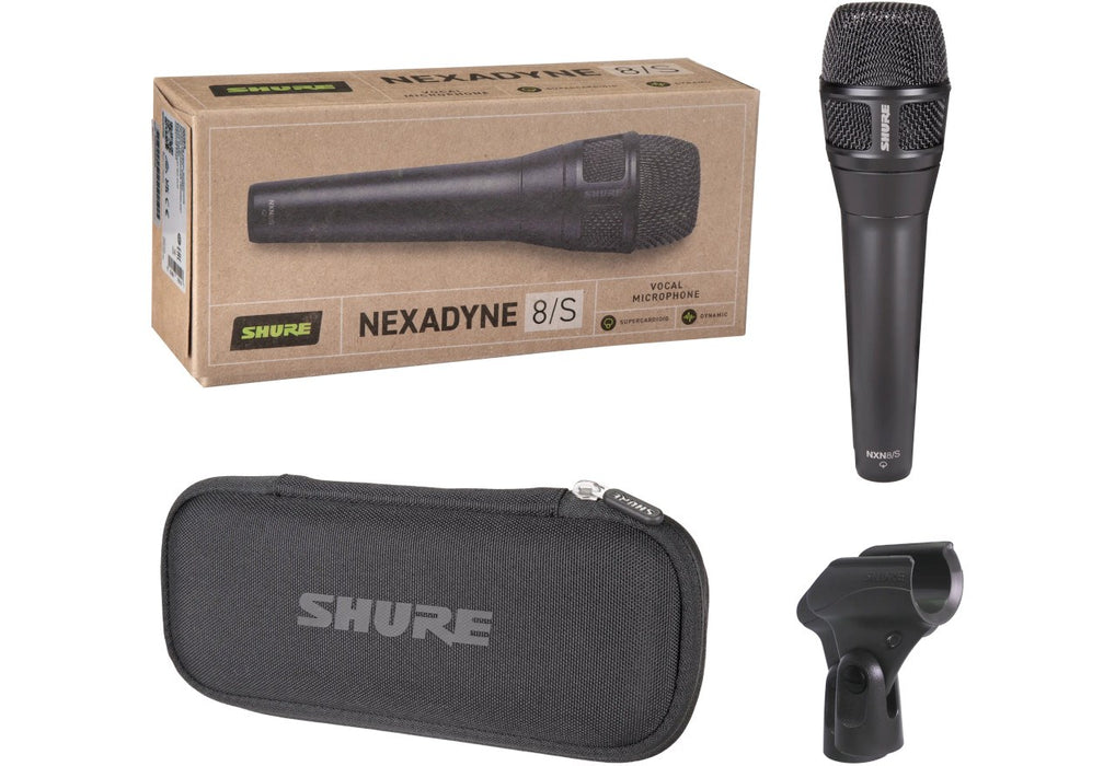 Shure Nexadyne™ 8/S - dynamic microphone, supercardioid with XLR connector, black