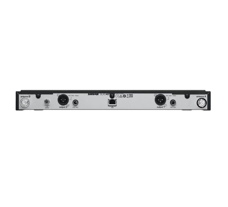 Shure SLXD4DE-G59 - wireless microphone receiver, 470 - 514 MHz